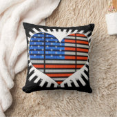 愛国心を描いたアメリカ国旗のネオン クッション (ブランケット)