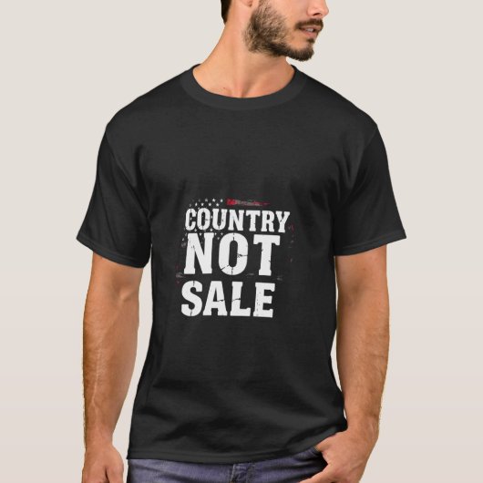 愛国心を表現したディストressedデザイン tシャツ (正面)