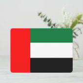 愛国心を込めた招待状 UAEの国旗付き 招待状 (スタンド正面)