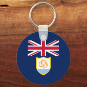 愛国心アンギラ国旗のキーチェーン キーホルダー (正面)