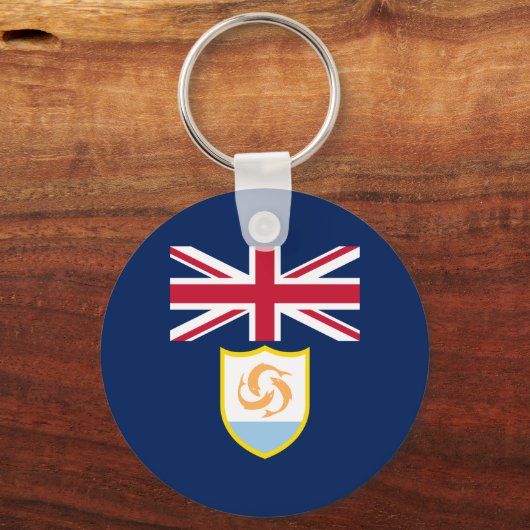 愛国心アンギラ国旗のキーチェーン キーホルダー (正面)