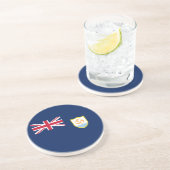 愛国心アンギラ国旗 コースター (側面)