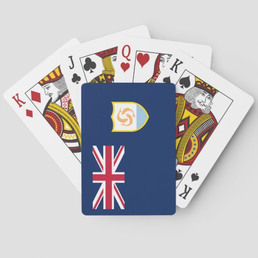 愛国心アンギラ国旗 トランプ (裏面)