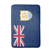 愛国心アンギラ国旗 バスマット (正面縦)