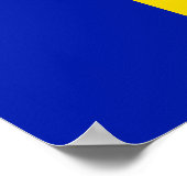 愛国心アンドラ国旗 ポスター (角)