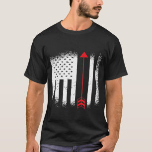 愛国心アーチェリー7月4日射手 Tシャツ