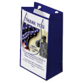 愛国心サンキュー退役軍人DAY スモールペーパーバッグ (裏面アングル)