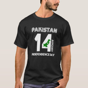 愛国心パキスタン国旗の独立記念日威厳がある14 Tシャツ