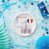 愛国心フランスのの ペーパープレート (パーティー)