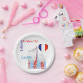 愛国心フランスのの ペーパープレート (パーティー)