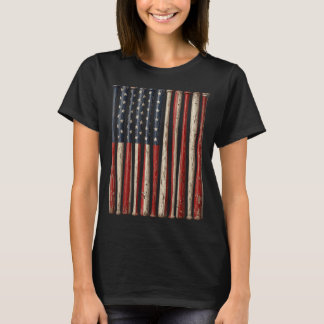 愛国心ベースボールアメリカ国旗USA独立記念日 Tシャツ