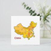 愛国心中国の地図 カード (スタンド正面)