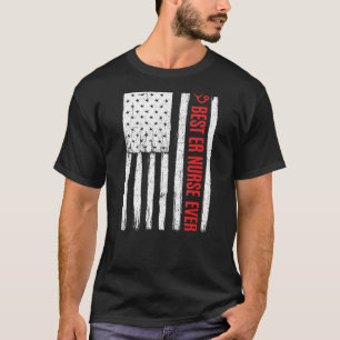 愛国心最高のEr緊急室ナースエバーアメリカ Tシャツ