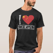 愛国心満載の中国国旗Tシャツ Tシャツ (正面)