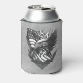 愛国心溢れる感謝の気持ち アメリカ軍退役軍人へ 缶クーラー (缶裏面)