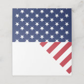 愛国心結婚の折り畳まれた座席表 プレイスカード (外部開封)