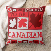 愛国心誇りを持ったを持ってカナダ人 クッション (ブランケット)