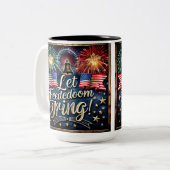 愛国心鮮やかに満ちた作品 ツートーンマグカップ (正面左)