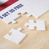 愛国心4年の7月、自由を求めて私たちを自由に ジグソーパズル (側面)