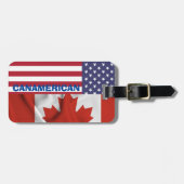 愛国心,アメリカのカナダ国旗, 7月4日 ラゲッジタグ (正面横)