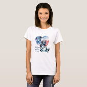 愛国心 アメリカ ハーツファイア 1776-2026 Tシャツ (正面フル)