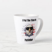 愛国心 カフェラテマグ (右アングル)