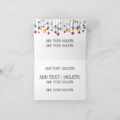 愛国心/クリスマス/ホリデーアメリカ国旗 シーズンカード (内部)