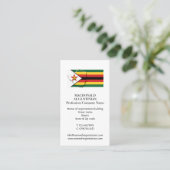 愛国心 | ズィンバブエ国旗 | 写真 名刺 (スタンド正面)