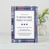 愛国心、メモリアルデー、夏、クックアウト招待状 招待状 (スタンド正面)