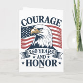 愛国心 勇気 名誉 遺産 アメリカ テーマ カード (裏面)