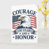 愛国心 勇気 名誉 遺産 アメリカ テーマ カード (黄色い花)