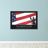 愛国心：感動的引用文 キャンバスプリント (インサイチュ (ウッドフロア))