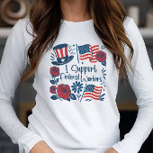 愛国心Iは連邦労働者、従業員を食べ物を与え支援 トライブレンドＴシャツ