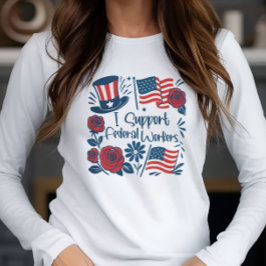 愛国心Iは連邦労働者、従業員を食べ物を与え支援 トライブレンドＴシャツ