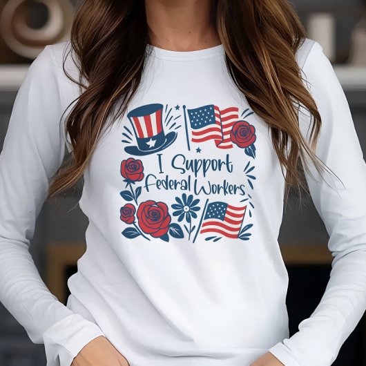 愛国心Iは連邦労働者、従業員を食べ物を与え支援 トライブレンドＴシャツ