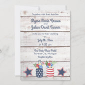 愛国愛素朴II7月4日結婚ズ 招待状 (正面)