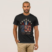 愛国戦闘機 250周年記念 アメリカ グラフィック Tシャツ (正面フル)