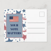 愛国投票空白のキャンペーン ポストカード (正面)