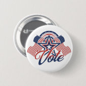 愛国投票 缶バッジ (正面&裏面)
