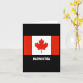 愛国支援バドミントンカナダチームスポーツカナ カード (黄色い花)