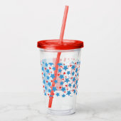 愛国散水ストライプ模様 アクリルタンブラー (裏面)