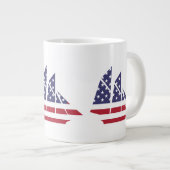 愛国旗シルボートコーヒーマグ専門マグ ジャンボコーヒーマグカップ (正面右)