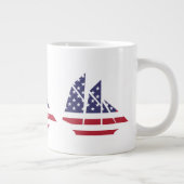 愛国旗シルボートコーヒーマグ専門マグ ジャンボコーヒーマグカップ (右)
