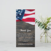 愛国旗記念退役軍人軍隊葬儀 サンキューカード (スタンド正面)