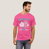 愛国最高の犬パパ絶えおもしろいずアメリカ国旗4t tシャツ (正面フル)