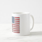 愛国歯科医の歯の旗 コーヒーマグカップ (正面右)
