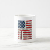愛国歯科医の歯の旗 コーヒーマグカップ (中央)
