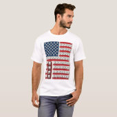 愛国歯科医の歯の旗 Tシャツ (正面フル)