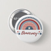 愛国民主主義の政治的抵抗 缶バッジ (正面&裏面)