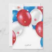 愛国気球招待状 招待状 (裏面)